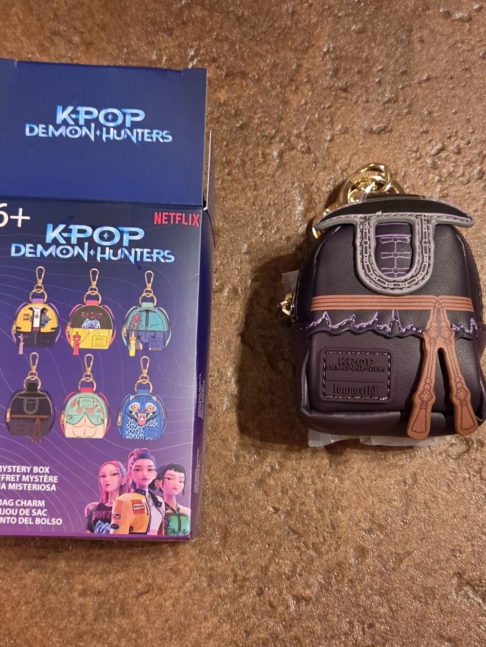 Loungefly K-Pop Demon Hunters Cosplay Mystery Mini Backpack Keychain Charm Jinu
